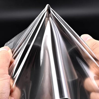 Door Edge Protector PRE-Cut Guard Scratch Paint Protection Film Paint Wrap Protection Clear and Black Universal Car Truck (Black, 3 Doors)
