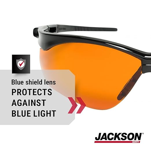 Jackson Safety SG Safety Glasses – Eye Protection for Men and Women – ANSI Z87.1 (Pack of 12)