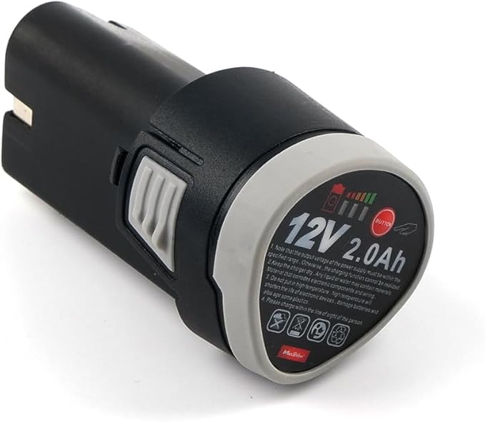 MaxShine Replacement Battery Pack for Mini Cordless Polisher V2 | 2000 mAh 12V Lithium Battery with Real-Time Indicator | Power-Boost Backup for Continuous Auto Detailing