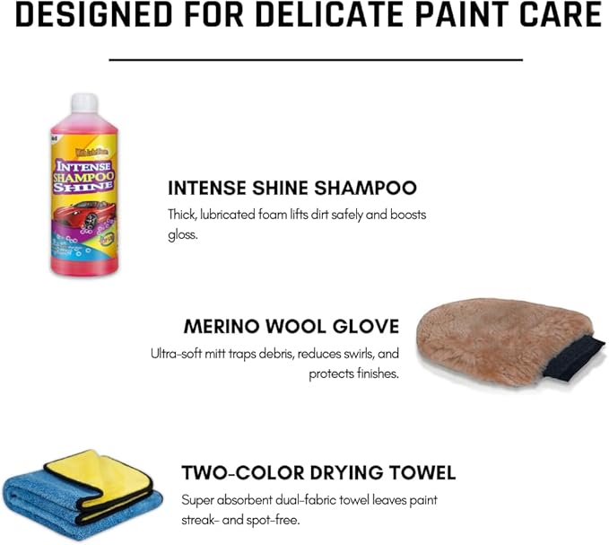 Sisbrill Premium Exterior Car Wash Kit – Complete Car Paint Cleaning & Care Set