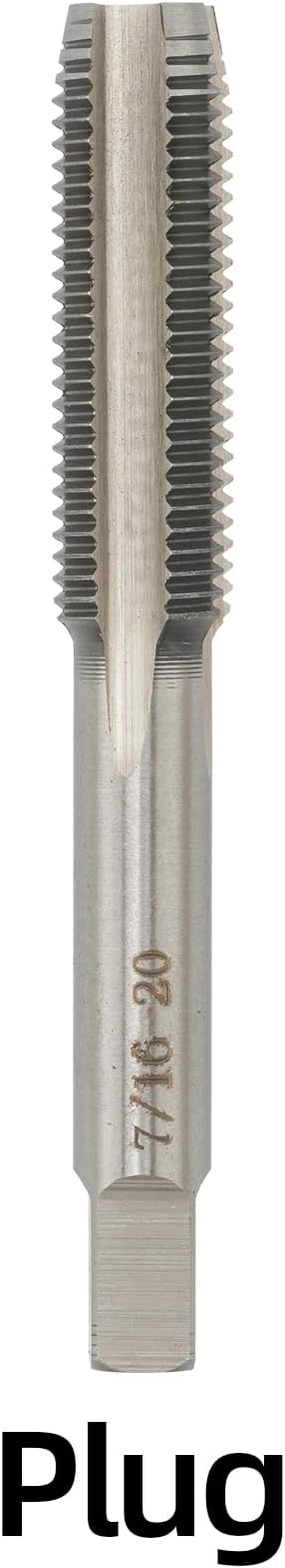 7/16"-20 UNF Hand Tap Right Hand, 7/16 x 20 Threading Hand Tap 3Pcs