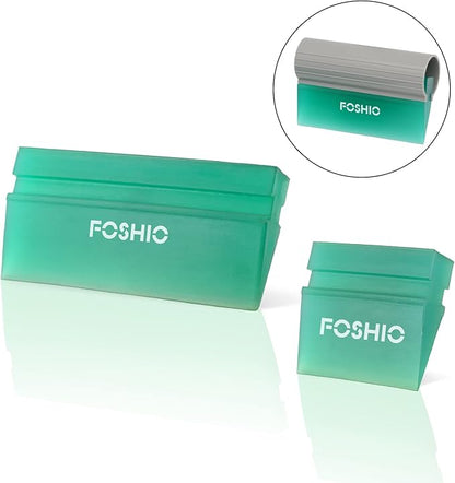 FOSHIO Green Mini Squeegee Window Film Tools,Rubber Squeegee Water Blade Decal Wrap Applicator Car Home Tint