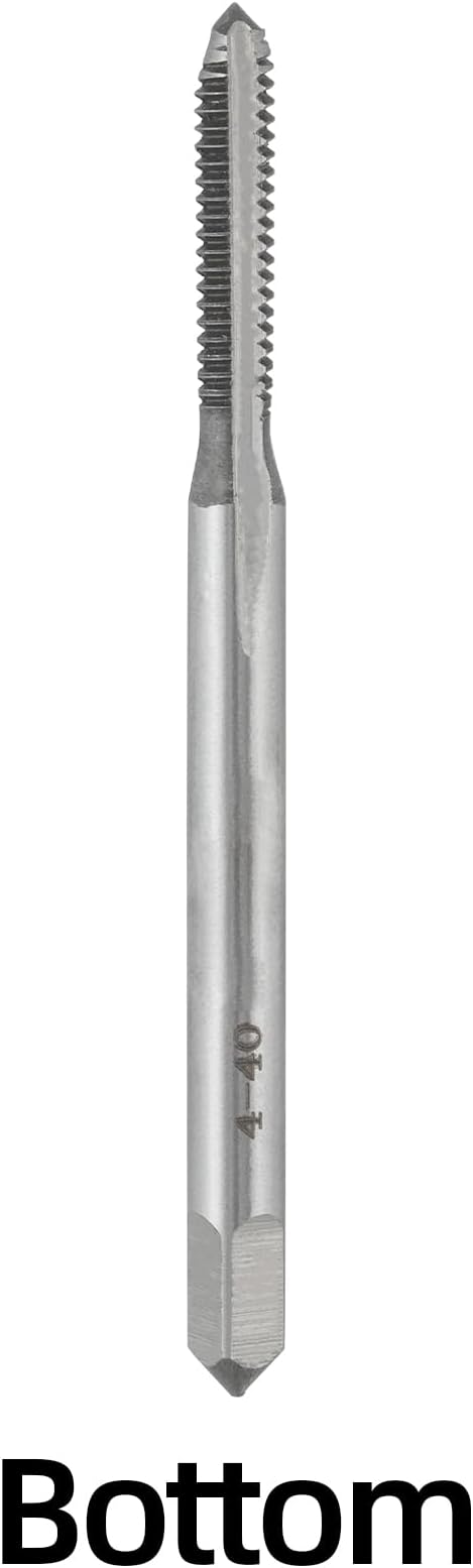 4-40 UNC Hand Tap Right Hand, 4 x 40 Threading Hand Tap 3Pcs