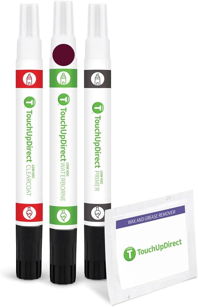 TouchUpDirect FQ Bordeaux Reserve Metallic Compatible with Ford Exact Match Touch Up Paint Combo - Preferred Kit