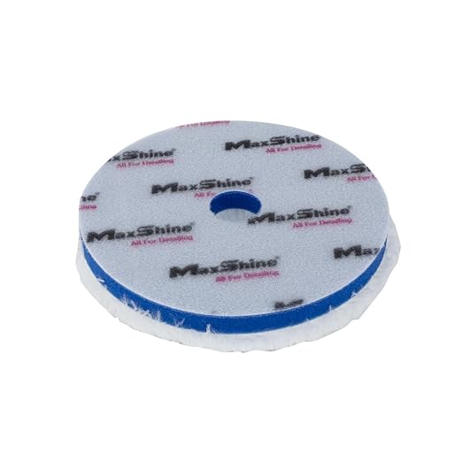 Maxshine 6" Universal Microfiber DA Cutting Pad – High-Performance Pad for Paint Correction & Defect Removal – Hook & Loop Backing – Compatible with Dual Action Polishers