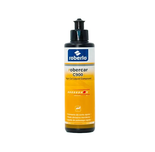 ROBERCAR C900 High Cut Liquid Compound - 250ML Advanced Buffing Compound, Cutting Compound, and Polishing Compound for Automotive, High Performance Rubbing Compound