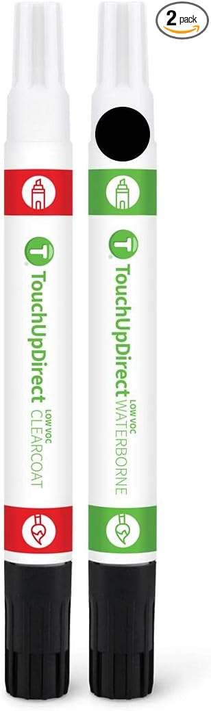 TouchUpDirect G1 Shadow Black Compatible with Ford Exact Match Touch Up Paint Combo - Essential Kit