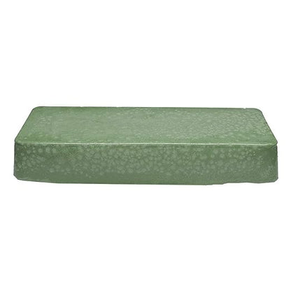 Benchmark Abrasives Buffing Compound for Metal Polishing Removing Scratches from Hard Metals, Stainless Steel, Chrome, Iron, 1 Pound Bar (Emerald Green)