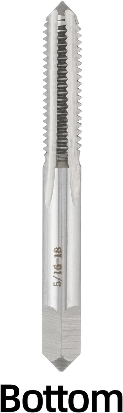 5/16"-18 UNC Hand Tap Right Hand, 5/16 x 18 Threading Hand Tap 3Pcs