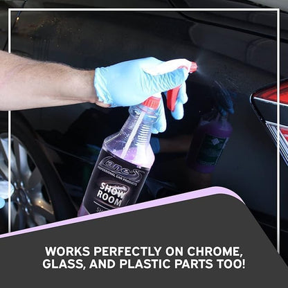 LANE'S Show Room Shine Detail Spray - Best Waterless Detailer Spray, Streak-Free & Paint Depth Enhancer, Dust Remover, Fingerprint-Resistant Quick Shine Professional Grade 16 Oz