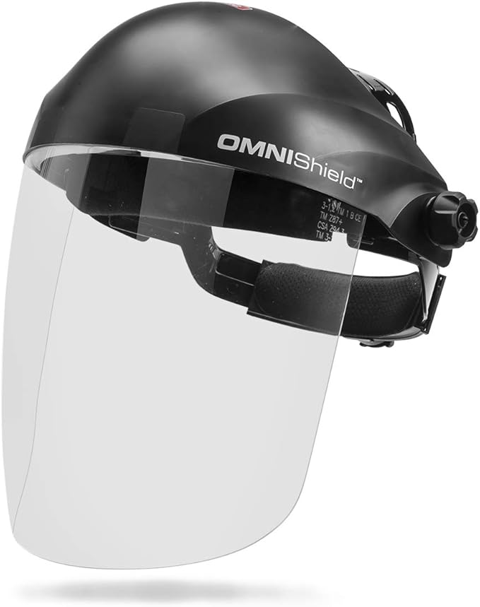 Lincoln Electric OMNIShield Professional Face Shield - Anti-Fog Coated Clear Lens - Premium Headgear - K3751-1