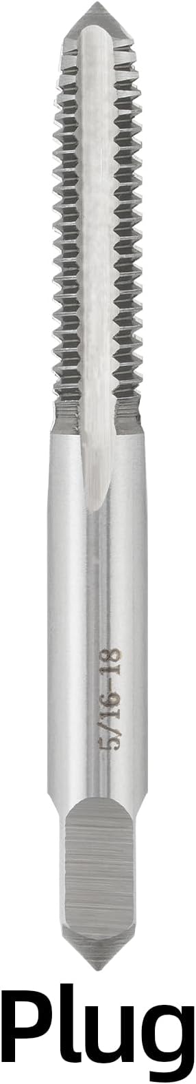 5/16"-18 UNC Hand Tap Right Hand, 5/16 x 18 Threading Hand Tap 3Pcs