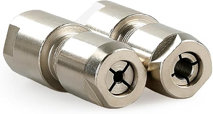 3mm & 6mm Angle Grinder to Straight Chuck Adapter (5/8-11 Arbor) - Metal/Wood/Stone Grinding & Polishing - Compatible with Angle Grinders, Rotary Tools, Drills - Heavy Duty Conversion Kit (3mm+6mm)