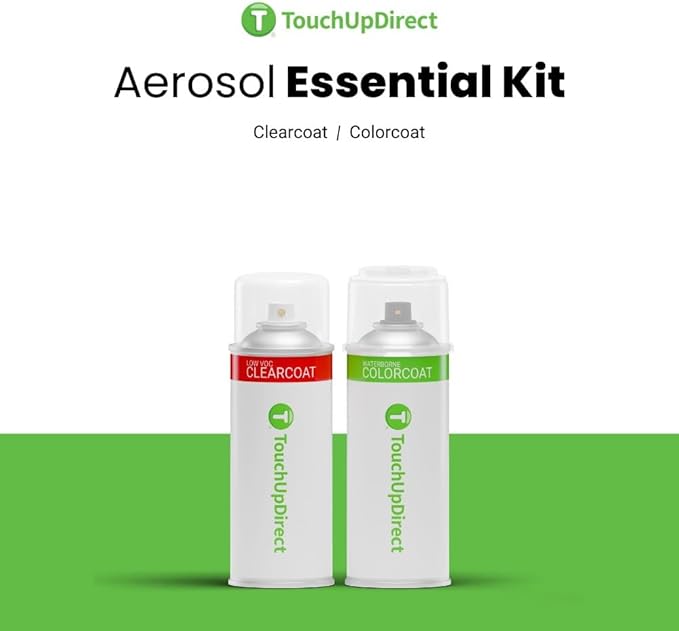 TouchUpDirect R7/M7494A Glacier Gray Metallic Tricoat Compatible with Ford Exact Match Touch Up Paint Aerosol - Essential Kit