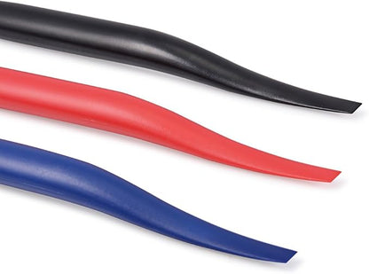 FOSHIO Vinyl Car Wrapping Flexible Micro Squeegee Curves Slot Tint Tool Set 3 in 1 with Different Hardness for Installing Vehicle Wraps and Auto Stickers