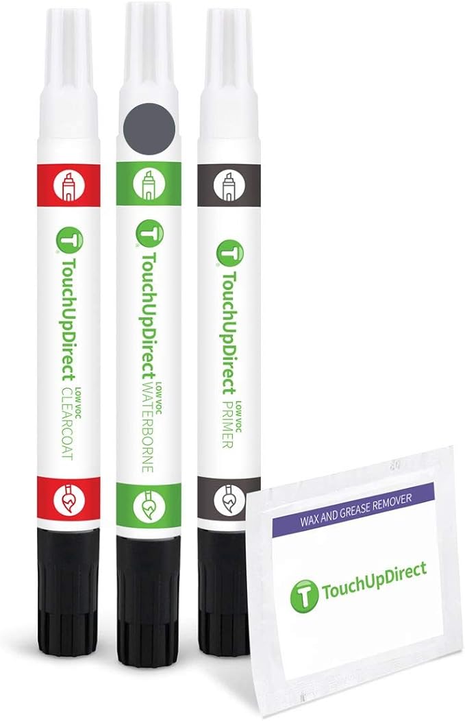 TouchUpDirect M3/P8Y Magnetite Gray Metallic Compatible with Subaru Exact Match Touch Up Paint Combo - Preferred Kit
