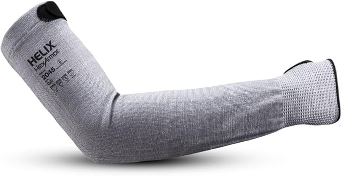 HexArmor A5 Cut Resistant Arm Sleeve With Thumb Hole | Protective Arm Sleeve | Silicone-Free | Fiberglass-Free | Breathable Arm Sleeve | Helix 2045
