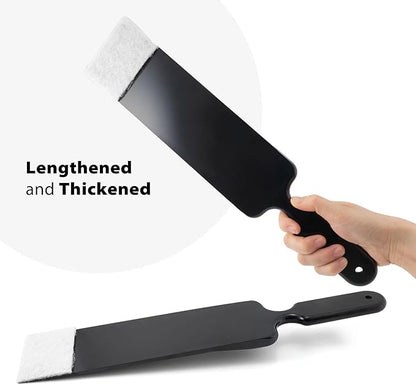 NEWISHTOOL Long Reach Auto Bulldozer Squeegee, Mini Paddle Scrubber for Window Tint Film Installing and Vehicle Windshield/Rear Window Glass Cleaning, 1 PC Bulldozer Tint Tool and 3 PCS Scrub Pads