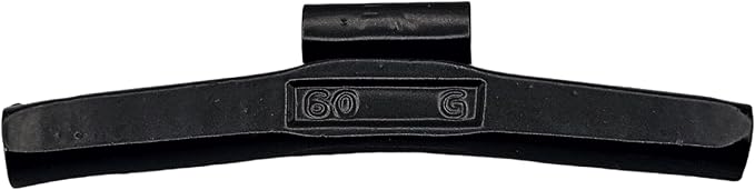 C-HORSE 100Pcs FN Series Clip on Wheel Weights Black Coated Assortment for Japanese Cars Hammer Type Rim Balancers, 35G, 40G, 50G, 60G, 25pcs for Each Size Fit for Steel Wheel (FN Style, 1.25-2)