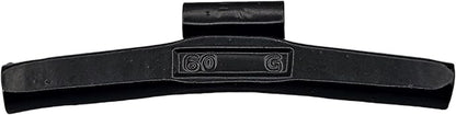 C-HORSE 100Pcs FN Series Clip on Wheel Weights Black Coated Assortment for Japanese Cars Hammer Type Rim Balancers, 35G, 40G, 50G, 60G, 25pcs for Each Size Fit for Steel Wheel (FN Style, 1.25-2)