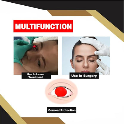 Kodachi Corneal Eye Shield Protector - Silicon Small, Medium, Large, Set of 3 Pairs with Suction, 8 Pcs