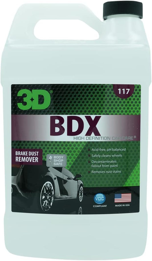 3D BDX Iron Remover – Fast Acting Fallout & Brake Dust Cleaner | Purple Color-Changing Spray for Wheels & Paint | Acid-Free | Made in USA | Car Detailing | 1 Gallon
