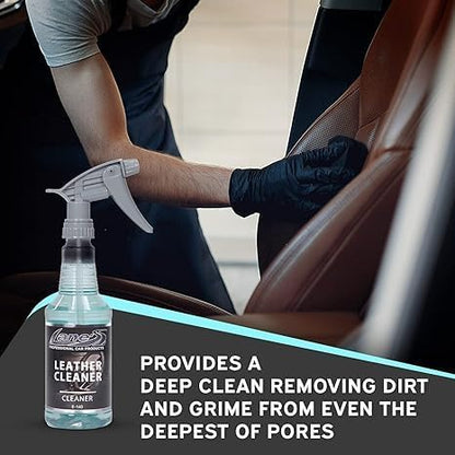 LANE'S Premium Leather Cleaner – Professional-Grade Formula for Car Seats, Deep Cleans & Conditions, Prevents Cracking & Fading, Safe for All Automotive Leather 16 oz