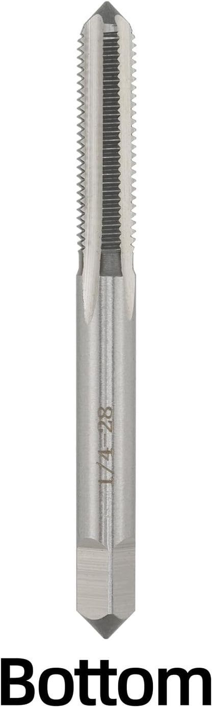 1/4"-28 UNF Hand Tap Right Hand, 1/4 x 28 Threading Hand Tap 3Pcs