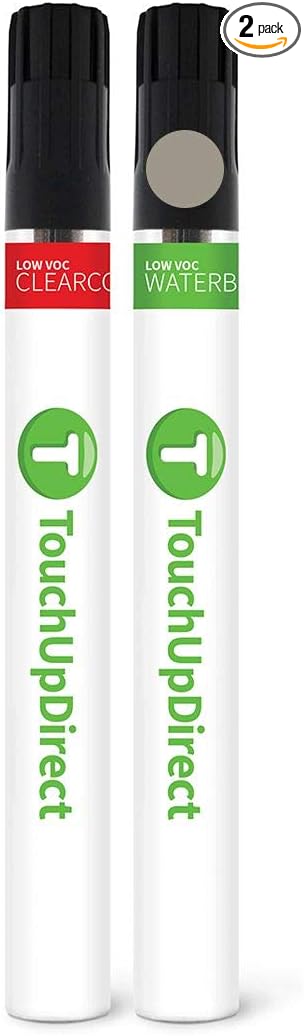 TouchUpDirect C6Z Steel Silver Metallic Compatible with Subaru Exact Match Touch Up Paint Brush - Essential Kit