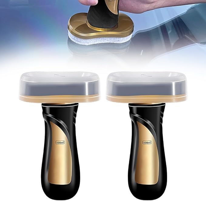 Handheld Glass Oil-Film Remover, 2026 New Glass Oil Film Remover for Car Window, Glass Emulsion Cleaner Removes Oil Film & Smudges, Glass Windshield Cleaner Car Glass Oil Film Remover (2pcs)