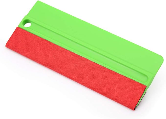 NEWISHTOOL 5 Inch Big Buffer Felt Squeegee for Vinyl Sensitive Materials Tinting Film Wrap Application Wallpaper Smoothing Sticker Decals Installation 5 PCS Scratch-Free Soft Plastic Card Scraper Tool