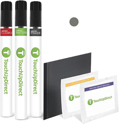 TouchUpDirect PN2BF/SM1240 Liquid Grey Compatible with Ford Exact Match Touch Up Paint Brush - Platinum Kit