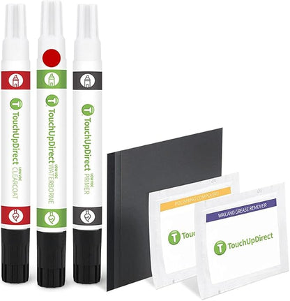 TouchUpDirect D3/M7042 Colorado Red Compatible with Ford Exact Match Touch Up Paint Combo - Platinum Kit