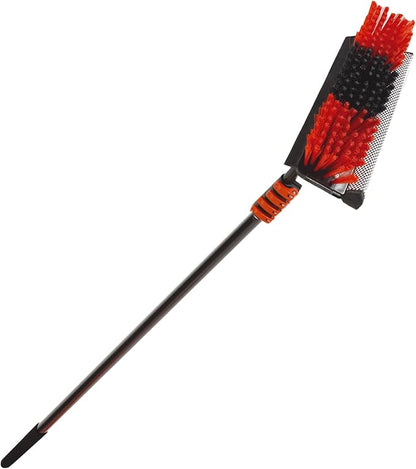 HydroCleaner XL Telescoping Power Wash Brush with Hose Attachment, Perfect for RV & Car Washing, Cleaning Decks and Sidings - Built-in Soap Dispenser and High-Intensity Power Jets (23 FT)