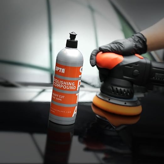 Mix Polishing Compound, SPTA 16.91oz (500ml) Polishing Compound Car Scratch & Swirl Remover Rubbing Compound & Finishing Polish Buffing Compound Swirl Remover for Cars Automotive Paint Correction