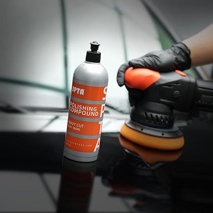 Mix Polishing Compound, SPTA 16.91oz (500ml) Polishing Compound Car Scratch & Swirl Remover Rubbing Compound & Finishing Polish Buffing Compound Swirl Remover for Cars Automotive Paint Correction