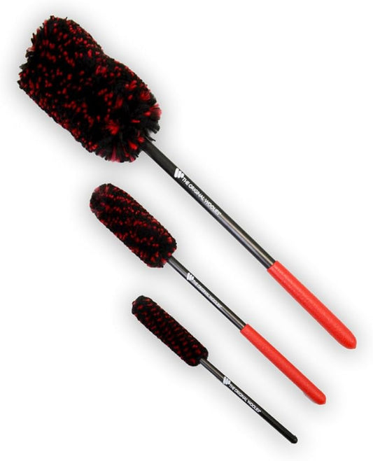 Detail King Woolie 3 Piece Kit - 18", 12" & 8" Woolie Brushes - Perfect Set for The Dirtiest of Wheels