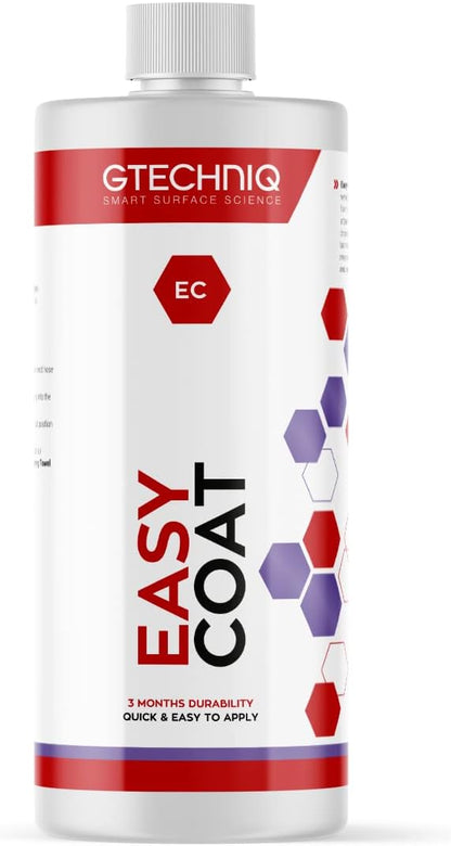 Gtechniq Easy Coat Refill for Cars, 17 fl oz | Extreme Dirt Resistance, Protects from UV, Weather and Wash Chemicals, Quick and Easy to Apply, for Paint and Glass Surfaces, Up to 3 Months Durability