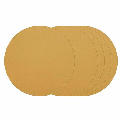 Kozelo 25 Pcs Sanding Discs 8-7/8 Inch 320 Grit Hook and Loop Random Orbital Sandpapers Suitable for Drywall Sander Wood Metal Furniture, Yellow