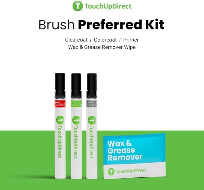 TouchUpDirect M1Y Crimson Red Pearl Compatible with Subaru Exact Match Touch Up Paint Brush - Preferred Kit