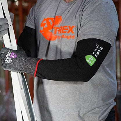 MAGID Cut Resistant Protective Arm Sleeves with Thumb Slot, 60 Pair, Black I Thumbslot: Yes, 18" (DXSB18BST-120)