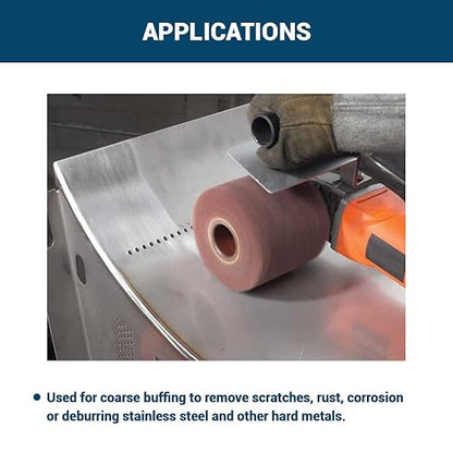 Benchmark Abrasives Buffing Compound for Polishing Removing Scratches on Soft Metals Aluminum Gold Silver Copper Ferrous Non-Ferrous Materials, 1 Pound Bar (White Rouge)