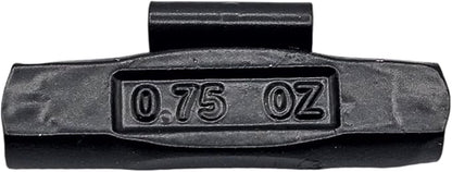 C-HORSE 100Pcs P Series Clip on Wheel Weights Black Coated Assortment for Hammer Type Rim Balancers, 0.25oz, 0.50oz, 0.75oz, 1.0oz, 25pcs for Each Size Fit for Steel Wheel (P Style, 0.25-1)