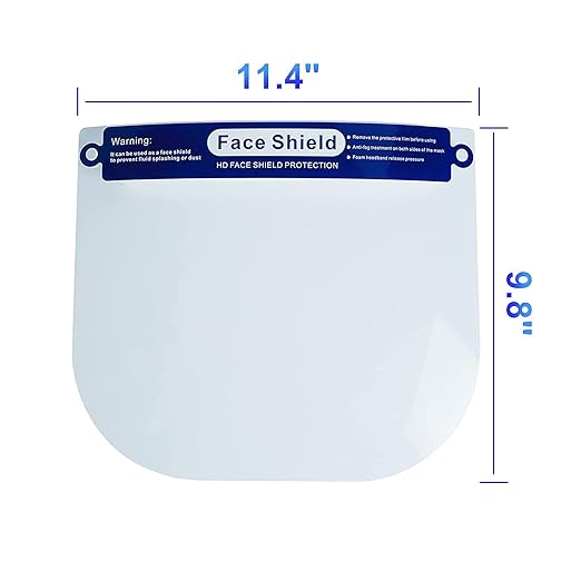 reusable face shield Full Face Anti-Fog face shields Wind&Dustproof Transparent adjustable face shield mask for adults【10 pcs】