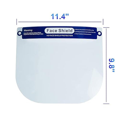 reusable face shield Full Face Anti-Fog face shields Wind&Dustproof Transparent adjustable face shield mask for adults【10 pcs】