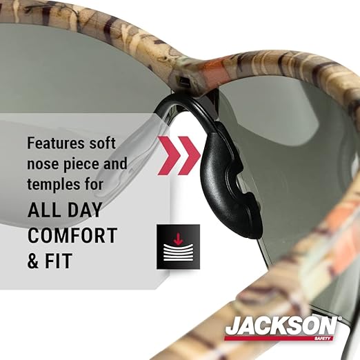 Jackson Safety SG Safety Glasses – Eye Protection for Men and Women – ANSI Z87.1 (Pack of 12)