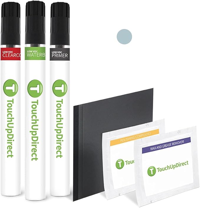 TouchUpDirect PAF Cool Gray Khaki Compatible with Subaru Exact Match Touch Up Paint Brush - Platinum Kit
