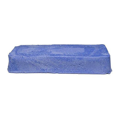 Benchmark Abrasives Buffing Compound for Polishing Removing Scratches Edge Finishing Cleaning for Non-Ferrous Metals Plastics Synthetic Materials, 1 Pound Bar (Blue Plastic)