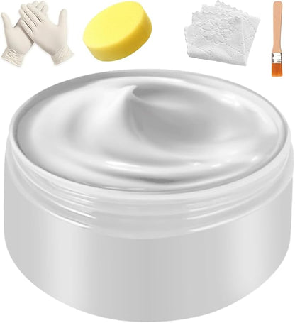 UP22YOU Leather Recoloring Balm, White Vinyl Leather Dye for Furniture Seat, Leather Repair Kit for Car Interior, Shoe Polish Paint