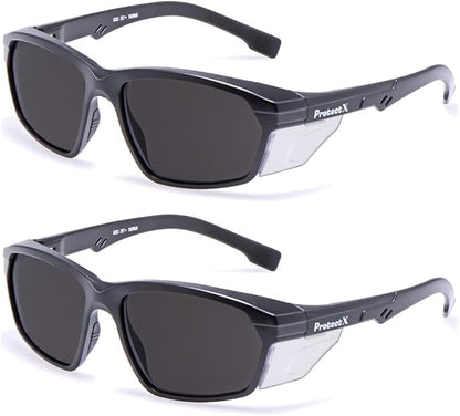 ProtectX Classic Safety Glasses, Anti-Fog Scratch Resistant Lenses, Protective Eyewear for Work, Indoor/Outdoor, ANSI Z87.1